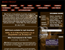 Tablet Screenshot of mikefrost.co